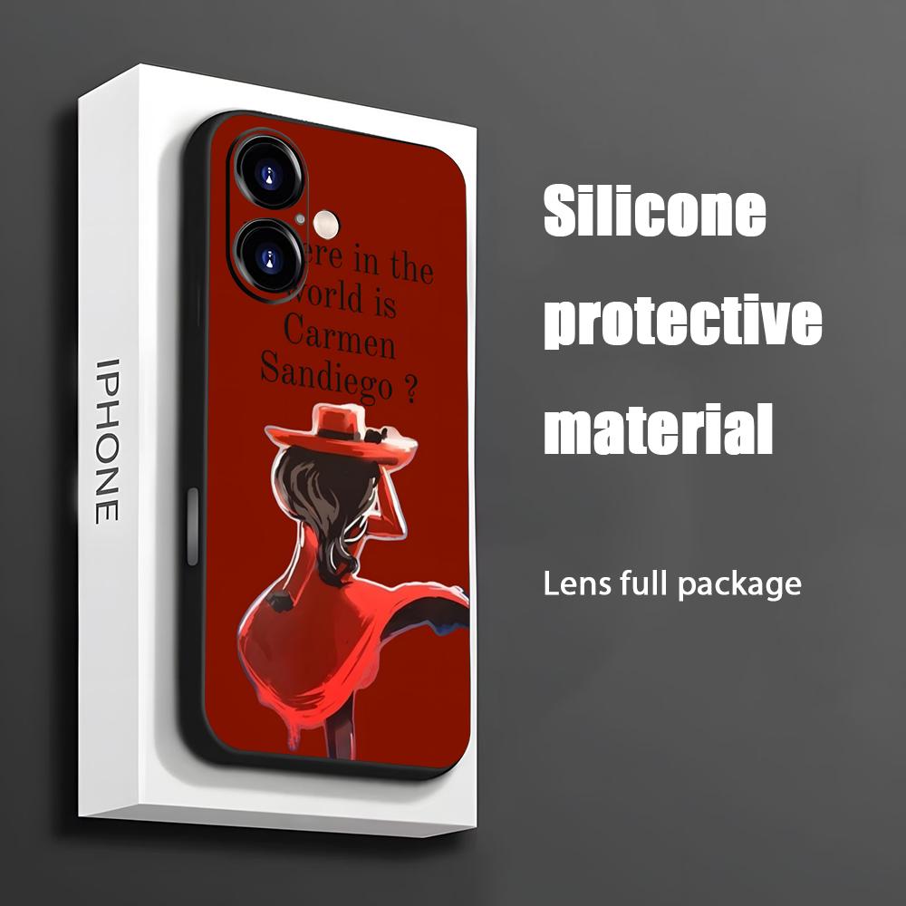 Apple Iphone 15 Pro Max - Sıcak Carmen Sandiego Karikatür Telefon Kılıfı