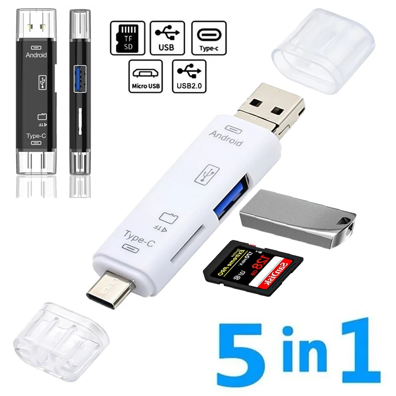 Phone Accessories Types - 5'i 1 arada Çok Fonksiyonlu Usb