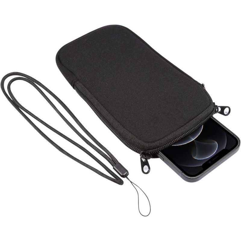 Phone Accessories Pouch - Kordonlu Neopren Telefon Çantası, Darbeye Dayanıklı