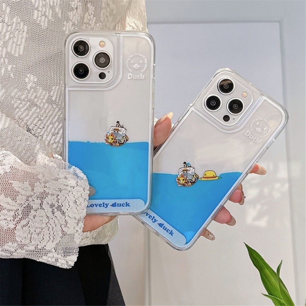 Phone Accessories Icon - Yaratıcı Yüzen Sıvı Kumlu Şeffaf Akrilik