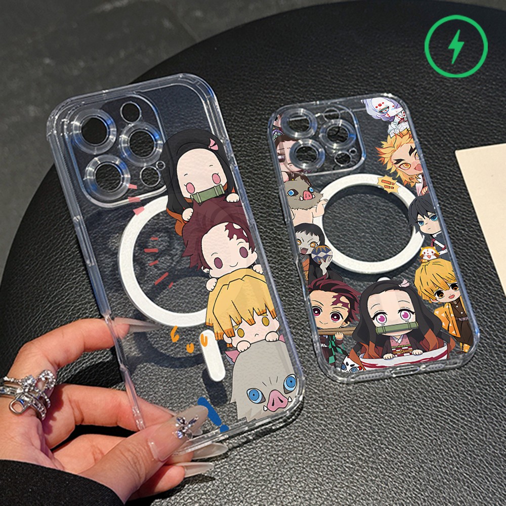 Phone Accessories Demon Slayer - Havalı Şeytan Avcıları Manyetik Telefon Kılıfı