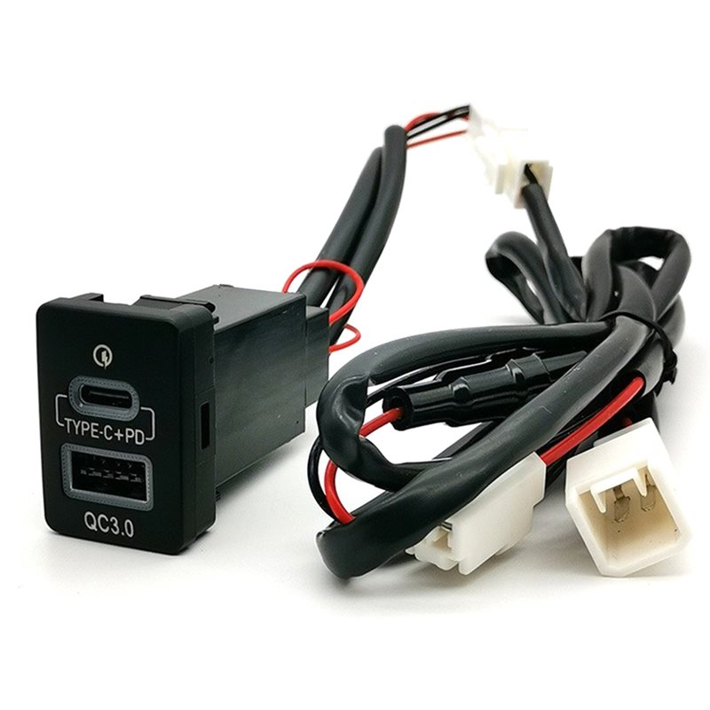 Phone Accessories Types - QC3.0 USB TYPE-C PD Mavi Işıklı