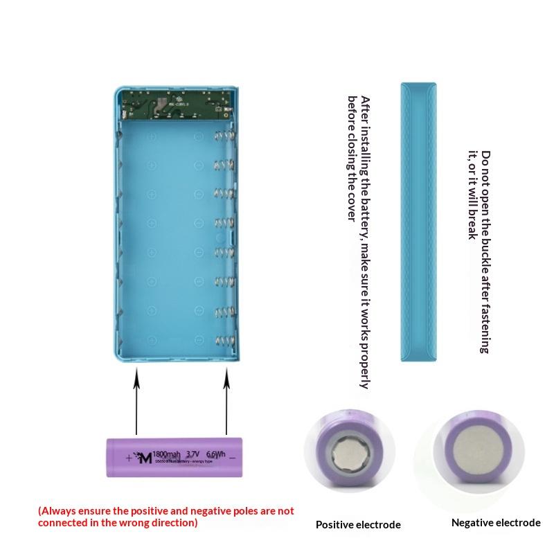 DIY 8*18650 Pil Güç Bankası Ku - Phone Accessories Types incelemesi ve fiyatı